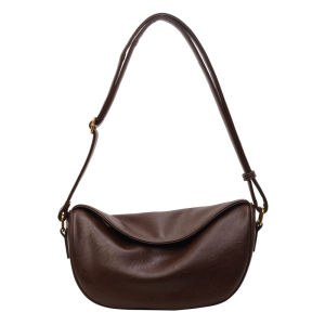 Korean Style Large Capacity Womens Crossbody Bag Versatile Dumpling Shape Single Shoulder Bag Casual Fashion Handbag