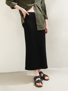 Miccbeirn | Elegant High Waist A-Line Mini Skirt Commute Sensation Slimming Early Autumn New Style Drapey Straight Tube Skirt