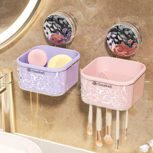 RA Makeup Brush Cleaner Bowl Silicone Egg Washer Holder Drying Rack Storage Stand Suction Cup AR