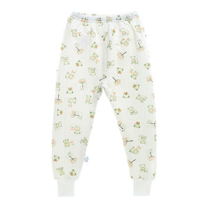 Thickened Pure Cotton Childrens Autumn Pants Warm Underwear Baby Cotton Pajama Pants Boys Girls Long Trousers Winter Base Layer Sleepwear