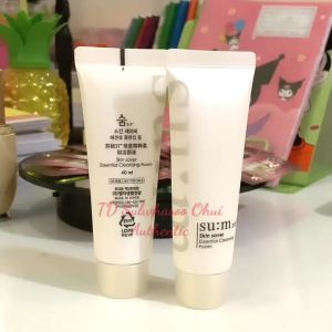 Sữa Rửa Mặt SU:M 37 Skin Saver Essential Cleansing Foam- Trắng Da Sạch Sâu Mềm Mịn Tuýp 40ml Date 2028