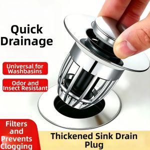 Press Down Anti-odor Sink Drain Stopper