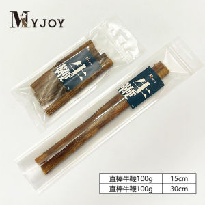 Myjoy Pet Dog Training Snacks Beef Whips 100g Teeth Cleaning Dentifrice No Additives Chewable Durable Straight Stick for Adult Dogs