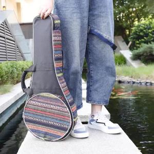 IRIN | Mandolin Cotton Thickened Handheld Double Shoulder Ethnic Style Mandala Bag with Double Shoulder Straps Stringed Accessories