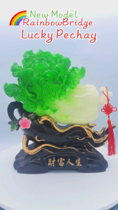 Lucky Feng Shui Jade Cabbage Decoration – Wealth & Good Fortune #No.848 #Size: H36cm NEW MODEL