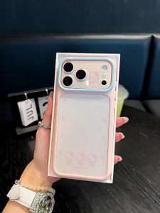 Kawaii Anti-Yellow Acrylic Back Case Soft Bumper Shockproof Phone Cover For iPhone 18 17 16 15 14 13 12 11 Pro Max 11 Pro