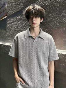 Herringbone Collar Polo T-Shirt Heavyweight Cleanfit Design
