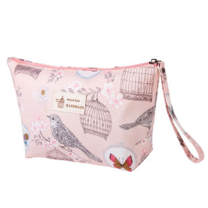 Large Portable Waterproof Cosmetic Storage Bag Travel High Capacity Printed Makeup Bag Toiletry Bag Handheld Makeup Pouch