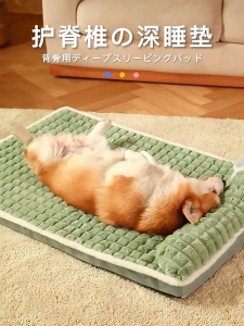 ที่นอนสุนัข พร้อมหมอน ถอดซักได้ ผ้านิ่มนอนสบาย มีไซส์ใหญ่ถึง  ที่นอนหมาเเมว เตียงหมาเเมว นุ่ม สบาย