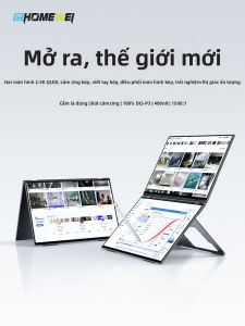 EHOMEWEI | Foldable Dual Screen Portable Touch Monitor for Laptop 2.5K