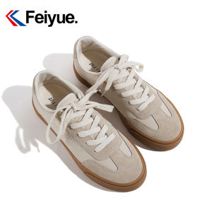 Feiyue Vintage Dequn Breathable Casual Shoes Womens Spring 2025 Fashion Patchwork Versatile Comfortable Rubber Outsole
