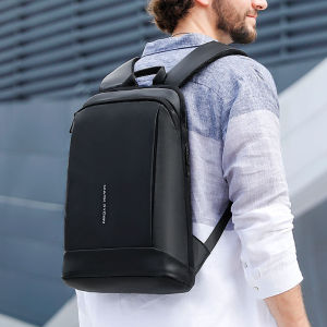 MARK RYDEN Thin Backpack For Laptop 15.6in Waterproof Minimalist Backpack Ykk Zipper