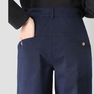 Spring Summer New Style Small Size Harlan Nine-Piece Pants High Waist Slimming Casual Elastic Waist Womens Pants