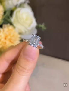 Nhẫn nữ freesize Doudou Set nhẫn bạc đính đá đi tiệc phong cách Âu Mỹ sang chảnh thời trang JZ020