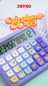 JOYKO Calculator Kalkulator Aesthetic CC-63F 12 Digits Check & Correct