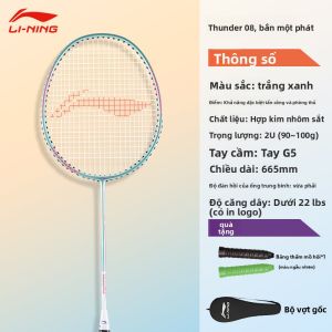 Bộ vợt cầu lông Li-Ning Thunder 8 sợi carbon bền bỉ