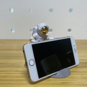 [🇵🇭 24h Delivery] Dollyy Astronaut Phone Stand Holder Ipad Stand Mobile Phone Hand Crafted Bracket Desk Decoration Ornaments Spaceman Bracket Toys Gift