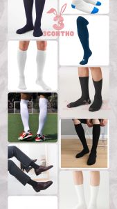 Tất vớ công sở nam cao cổ màu đen trơn xám trơn