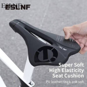 ESLNF Universal Hollow Bike Saddle Comfort Shock-Absorbing Bicycle Seat Cushion Non-Slip Wear-Resistant for MTB Road Cycling