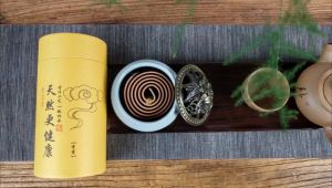 40Pcs Natural Coil Incense Agarwood Wormwood Sandalwood Incense Stick Holder 20 Pairs Incense Burner Home Fragrance 盘香 檀香 沉香 家居熏香 香炉 香插