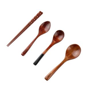 CAROTE | Portable Wooden Chopsticks and Long-handled Spoon Set