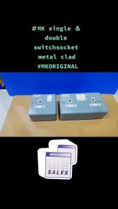 MK 1GANG 13A METAL CLAD SWITCH SOCKET OUTLET (K2977)