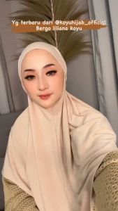 Koyu Hijab Bergo Jersey Premium Liliana