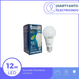 Lampu LED Bulb Sunsafe Premiere 12 Watt Warna Putih