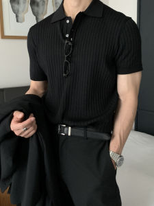 YOULIN | Icy Silk Knitted Stylish Polo T-Shirt