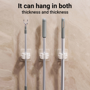 ⚡PH deliveryIn stock⚡Beige/green punch-free mop clips 1/2/4/6 pieces available【Bathroom supplies】