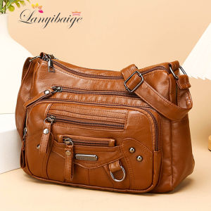 High Quality Soft Leather Shoulder Croosbody Bags for Women Designer Brand Messenger Tote Bag Luxury Female Fashion Hand Bag Sac
