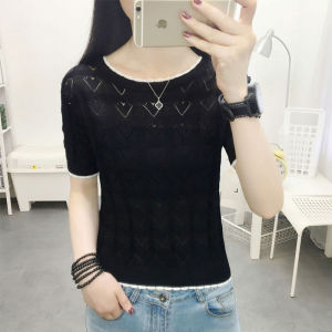 ผ้าพันคอลายดอกไม้ไหมน้ำแข็งถักสำหรับผู้หญิงฤดูร้อน 2022 ทรงเกาหลี สีสันสดใส ผ้าฝ้ายผสมโพลีเอสเตอร์ โพลีเอสเตอร์