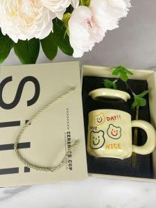 Cốc Nước Hoạt Hình Dễ Thương Quà Tặng Sinh Nhật Cho Bạn Thân Bạn Trai Chị Em Hộp Quà Tặng Cầm Tay Cốc Nước 340ml Vật Dụng Ăn Uống