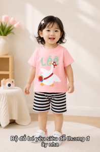 Bộ Đồ Hinh In POWE Dễ Thương 6kg-29kg.BGL71