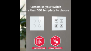 Smart Light Switch Touch Panel / Wifi Switch / Zigbee 3.0 / 20A Heater / Tempered Glass Customised Design