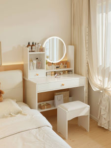Space-saving Modern Vanity Table Storage Organizer