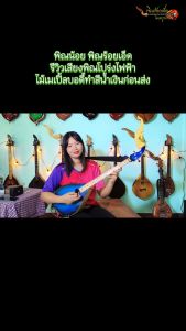 พิณโปร่งไฟฟ้าไม้เมเปิ้ลทั้งตัว บอดี้ทำสีฟ้าดำ 3 สาย 15 เฟรต วงจรไฟฟ้าแบบ EQ คุณภาพสูง