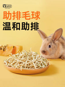 Yee Rabbit Snacks Natural Papaya Strips Enriched with Papain for Hamster Guinea Pig Teeth Grinding Food Adult Universal Normal Size