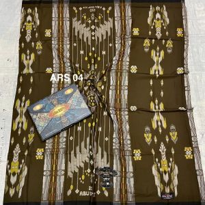 Sarung Songket Abu Rifat Motif BHS ATLAS KETJUBUNG ARDAN WADIMOR DONGGALA