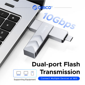 ORICO 1073 MB/giây usb3.2 Gen2 Pendrive loại USB C 512GB 1TB 2TB Công suất Dual-Port Flash truyền tải dữ liệu mà không cần adapter