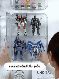 lsidoro ขาตั้งจอแสดงผล  กล่องเก็บแบบใส ความจุขนาดใหญ่กันฝุ่น กันความชื้น จับกลุ่มอิสระ อะคริลิกใส  ติดผนังตู้โชว์รูป