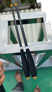 TEGEK Micro Fishing CARBON CETHOL Handel Spon Eva Ros Pendek Medium Action