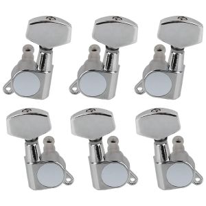 Gearlly 6Pcs 3L3R Big Square Sealed String Tuning Pegs Tuning Keys Machine Heads Tuners For Electric Guitar or Acoustic Guitar