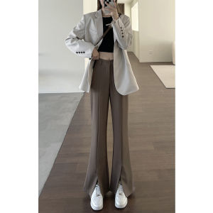 Slim Fit Flared Slit Womens Trousers