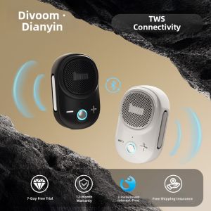 Divoom | Portable Water-resistant Clip Bluetooth Speaker for Outdoor Riding