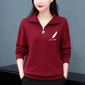 HUAXUNRAN | Slimming Loose-Fit Womens Sweater for Middle-Aged Mothers
