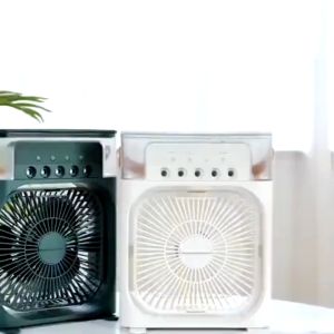 Madia Kipas Penyejuk Mobil-Ruangan Dingin Led Pendingin Kipas AC Mini Air cooler Fan Portable(biru)