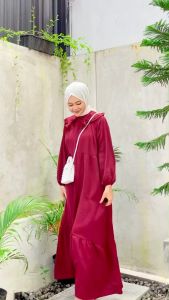 RATI-MARITA MIDI // MIDI DRESS CRINKLE BESTSELLER BY MUMU FASHION SOLO