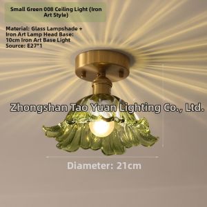 Antique Brass Snowflake Glass Modern Simple Wall Light