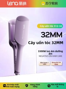 LENA | Lena Ống Xoăn Tóc 32mm Ions Âm Tóc Xoăn Sóng Nước Ống Xoăn Tóc Cầm Tay Ống Xoăn Tóc Ủi Tóc 690 Đồ Dùng Làm Đẹp